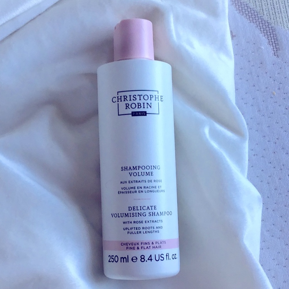 Christophe Robin with Rose Shampooing Volume x Fine and Flat Hair 8.4 fl oz New